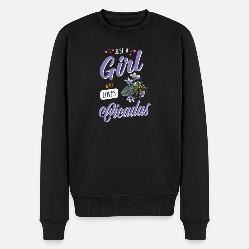 Cigale I Entomologiste Insectes Motif - Pull Premium bio Homme - noir