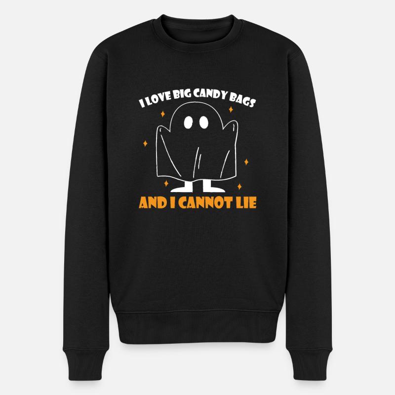 I Love Big Candy Bags And I Cannot Lie - Männer Premium Bio Pullover - Schwarz