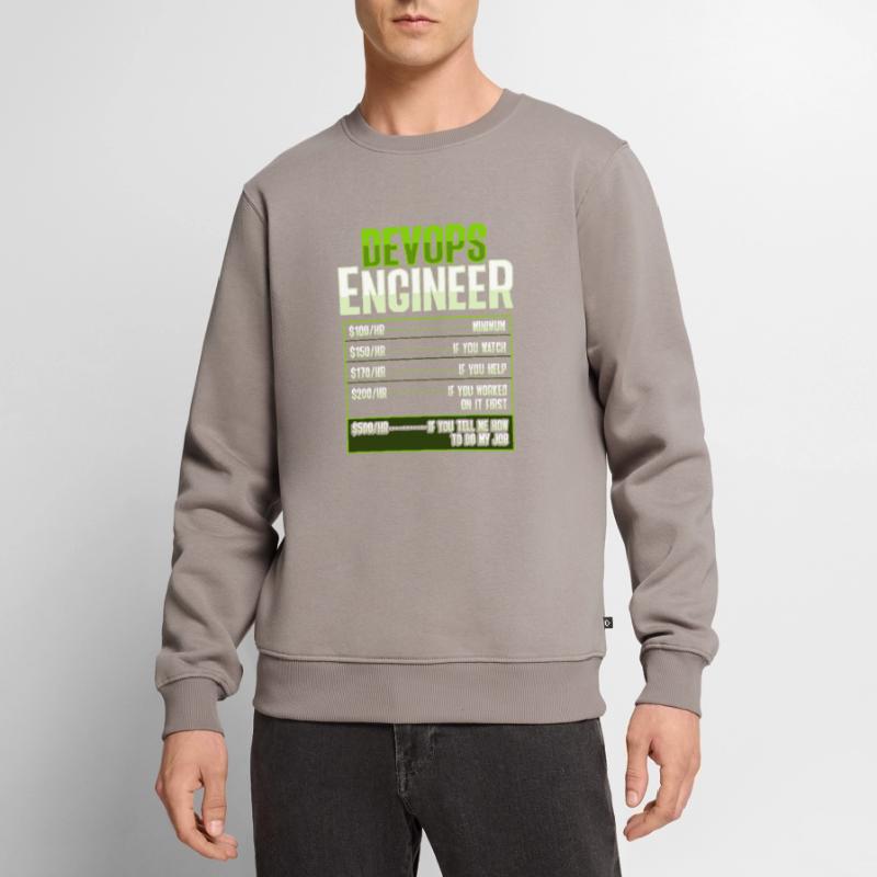 Devops Sys-Admin Developer Men's Premium Organic Jumper