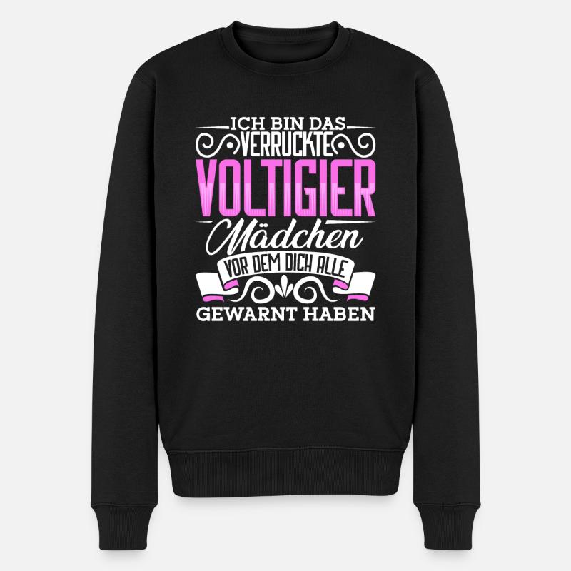 Voltigieren - Männer Premium Bio Pullover - Schwarz