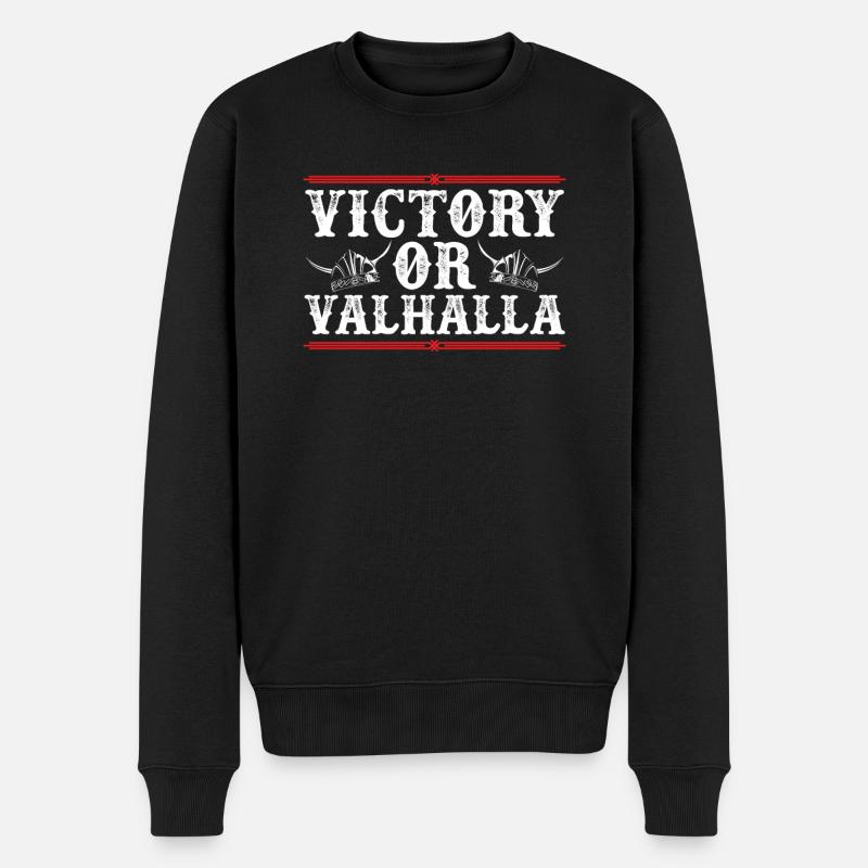 Victoire ou Valhalla - Pull Premium bio Homme - noir