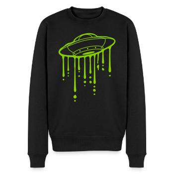 Graffiti Slime Gouttes OVNI - Pull Premium bio Homme - noir - Devant - Nico (187cm)