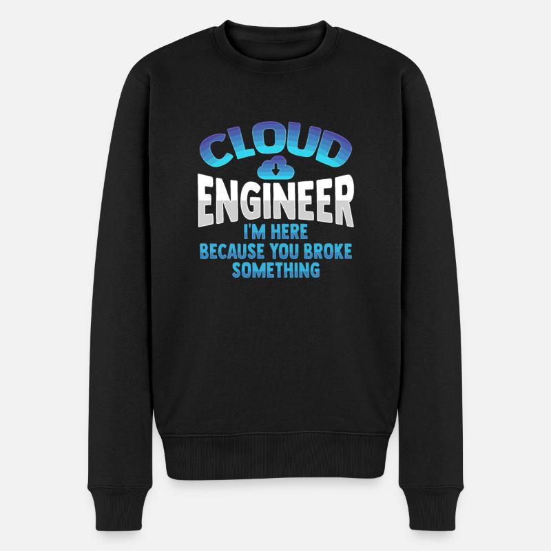 Cloud-Administrator Cloud-Devops - Männer Premium Bio Pullover - Schwarz