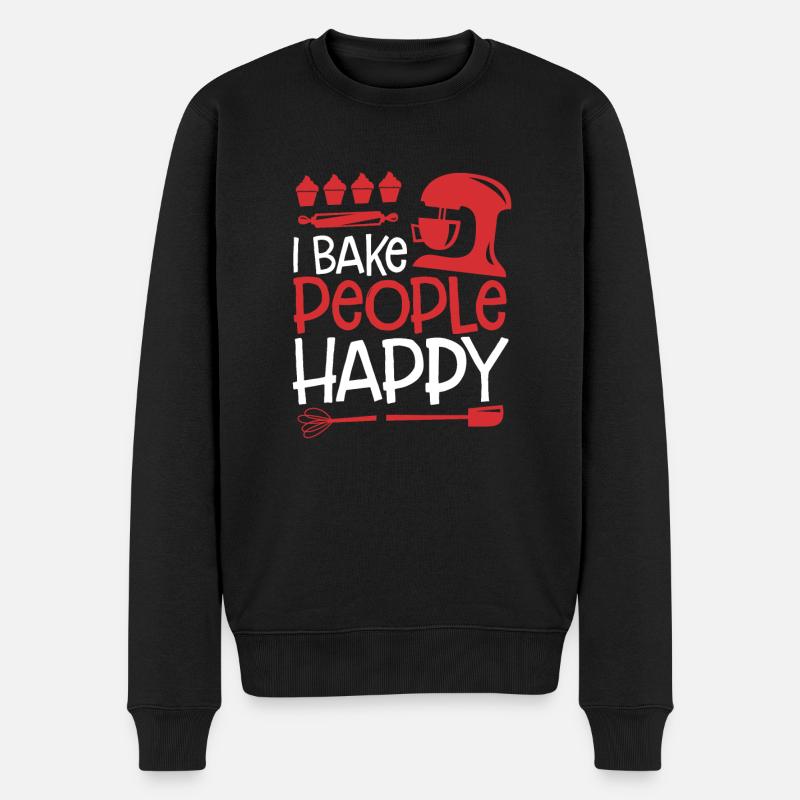 Je fais des gens heureux - Pull Premium bio Homme - noir