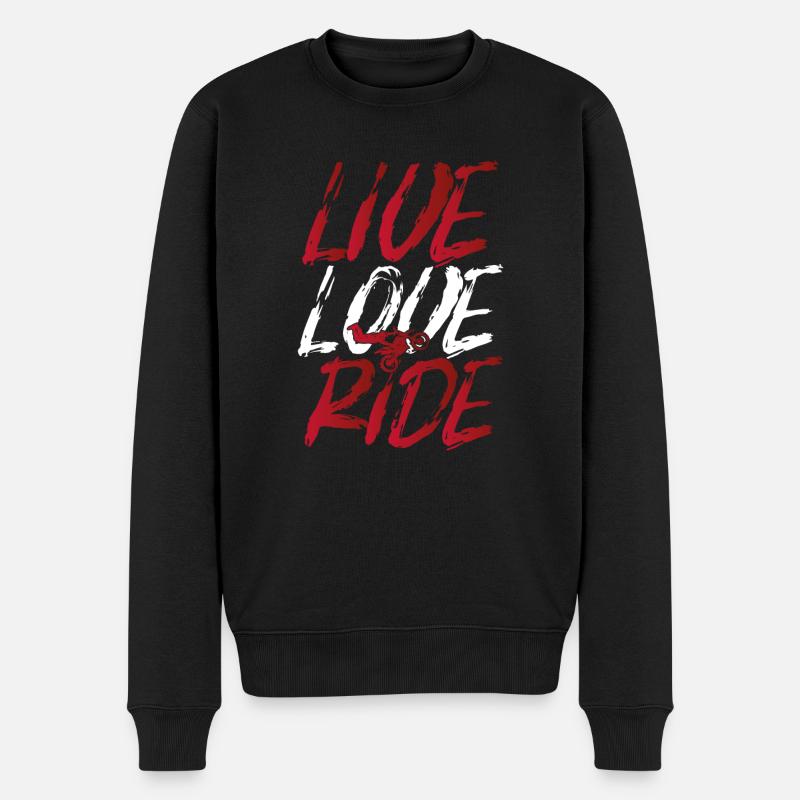 Moto Live Love Ride - Pull Premium bio Homme - noir