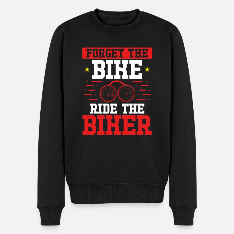 Vergessen Sie Die Radtour Der Biker - Männer Premium Bio Pullover - Schwarz