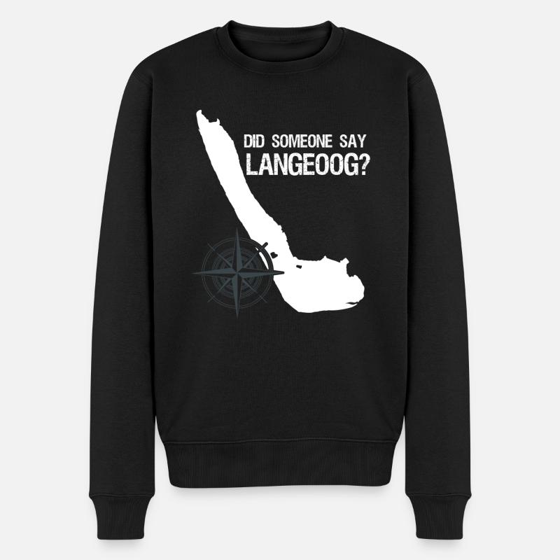 Langeoog drôle - Pull Premium bio Homme - noir