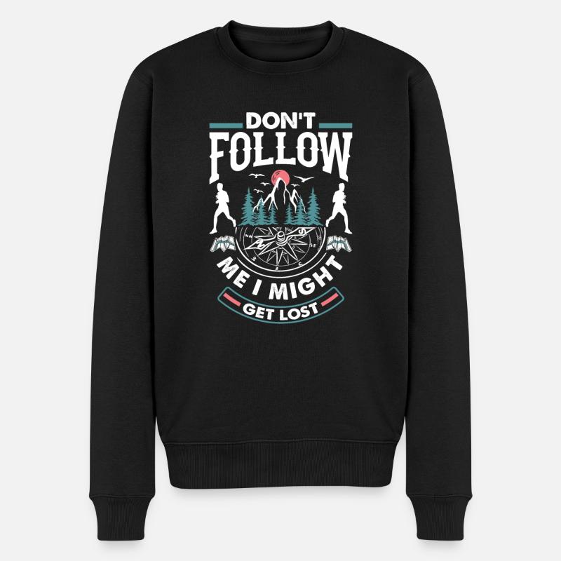 Course d’orientation Course d’orientation Course d’orientation Ne pas - Pull Premium bio Homme - noir