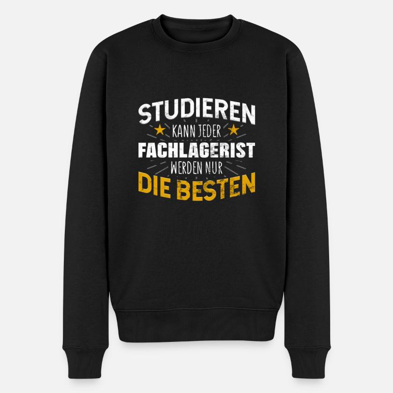 Fachlagerist - Männer Premium Bio Pullover - Schwarz