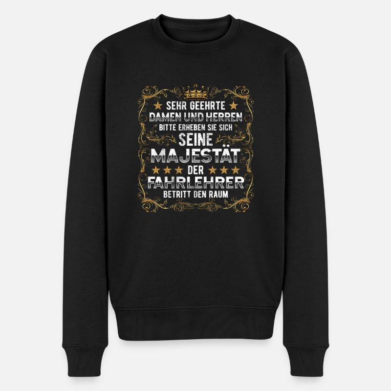 Fahrlehrer - Männer Premium Bio Pullover - Schwarz