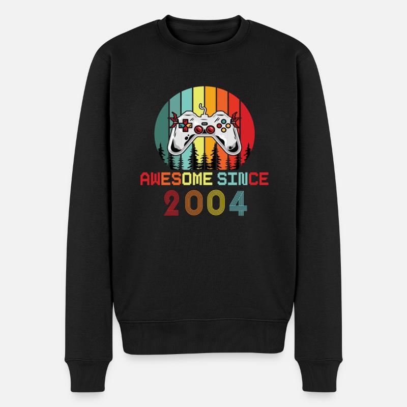 Awesome Since 2004 Geburtstag 2004 Vintage 2004 - Männer Premium Bio Pullover - Schwarz