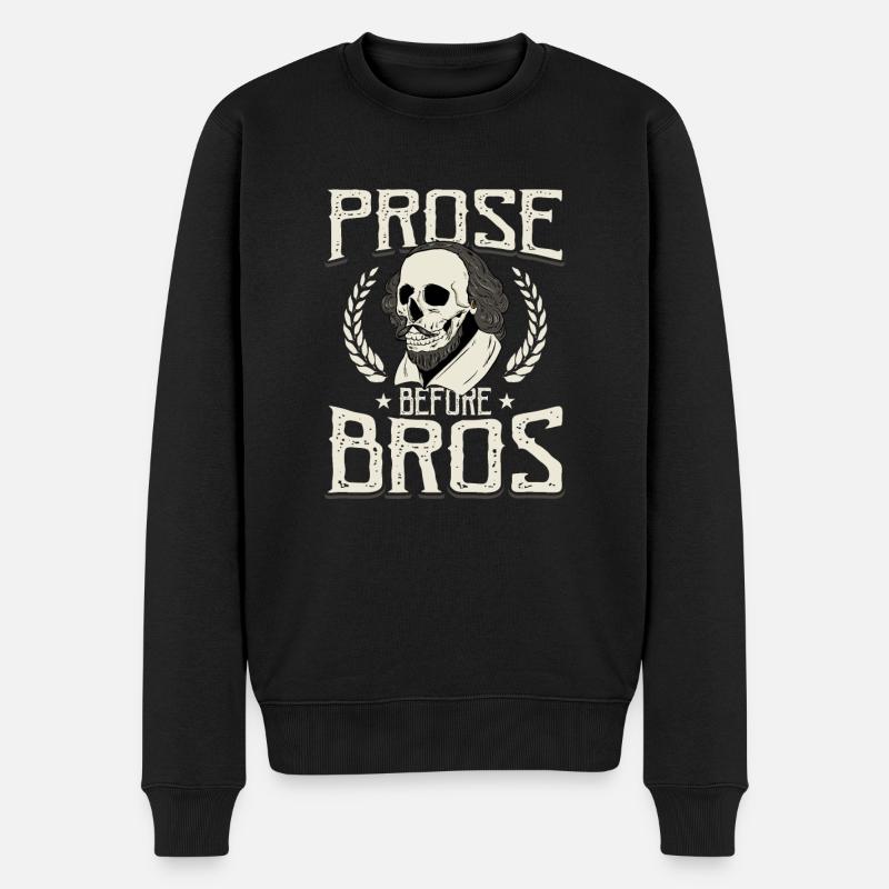 Littérature de Shakespeare - Pull Premium bio Homme - noir