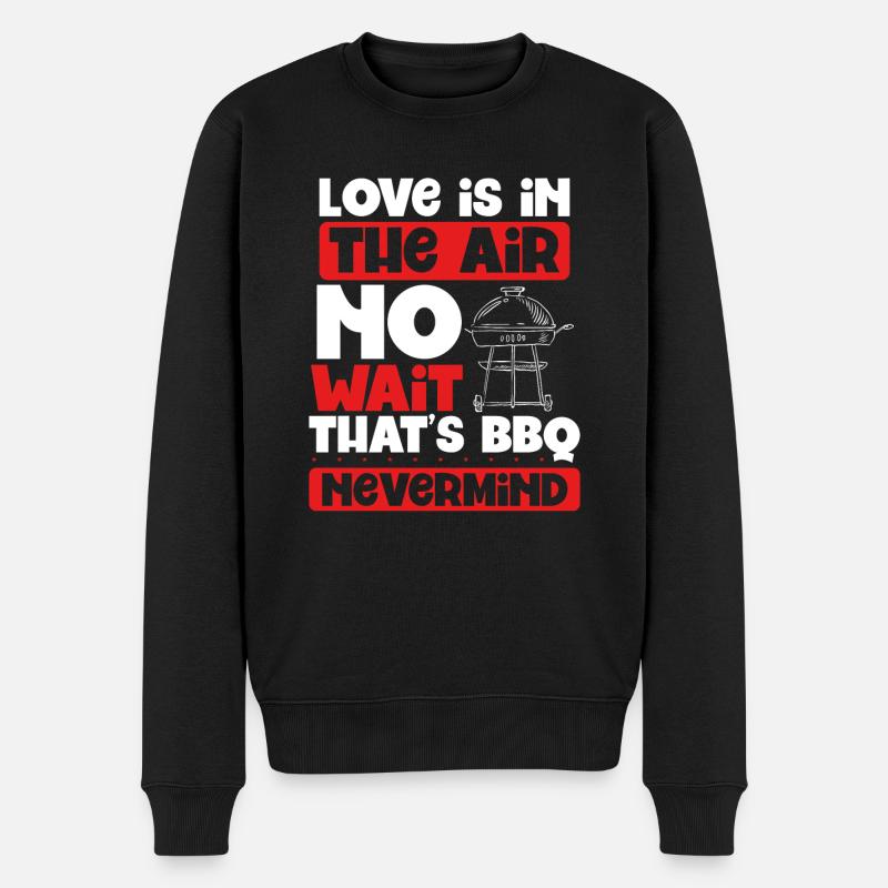 L’amour est un barbecue - Pull Premium bio Homme - noir