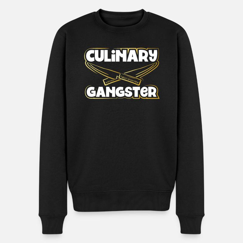 Gangster culinaire - Pull Premium bio Homme - noir