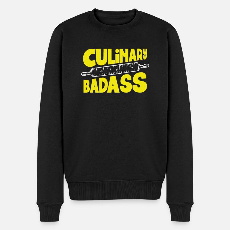 Cuisine badass culinaire - Pull Premium bio Homme - noir