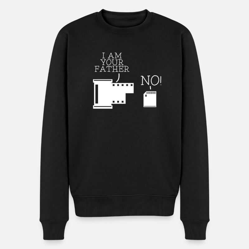 Drôle d’appareil photo numérique - Pull Premium bio Homme - noir