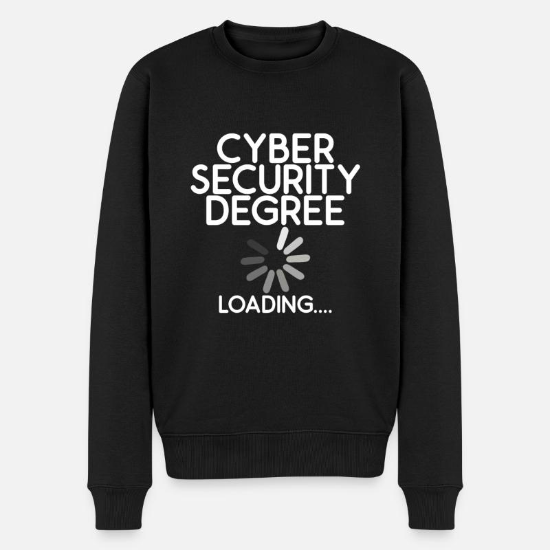 Cyber Security Degree Loading 2 - Männer Premium Bio Pullover - Schwarz