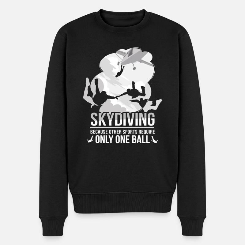 Skydive Freefly Fallschirmspringer Chemise Parachutisme - Pull Premium bio Homme - noir