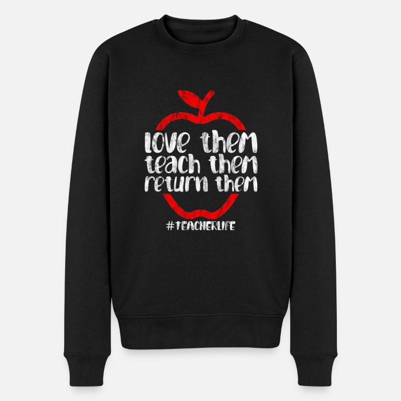 Aimez-les enseignez-leur retournez-les - Pull Premium bio Homme - noir