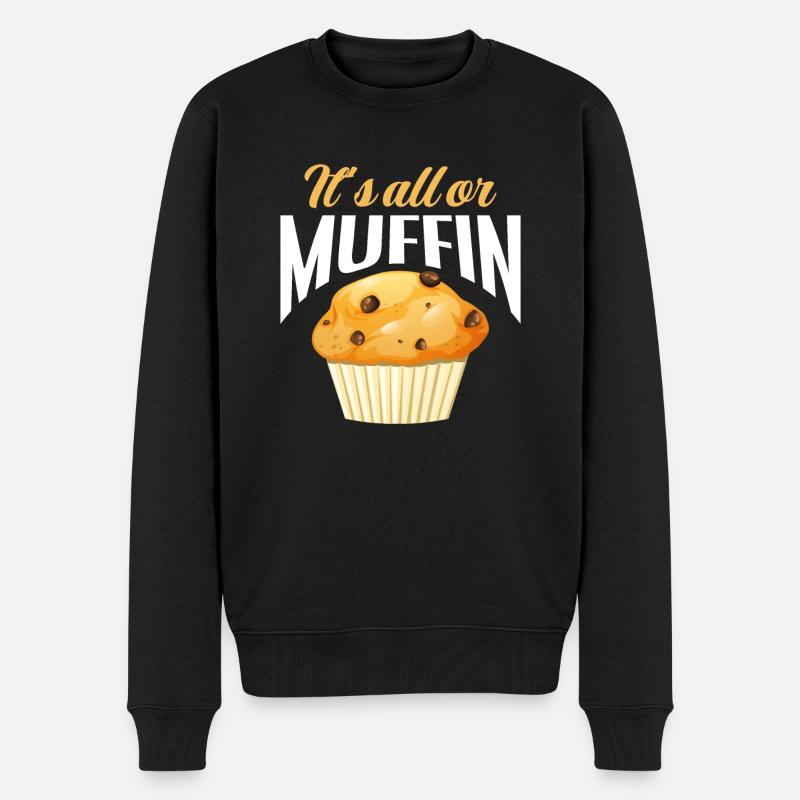 Lustiges Hobby Bäcker Geschenk - Männer Premium Bio Pullover - Schwarz