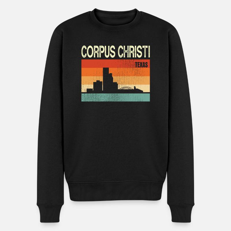 Fronleichnam Texas - Männer Premium Bio Pullover - Schwarz