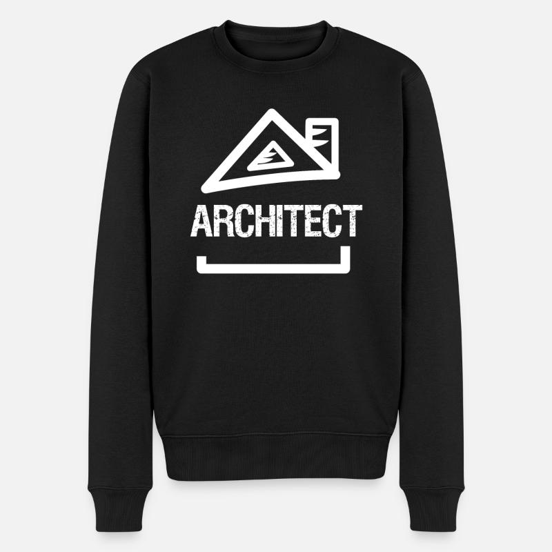 Architect House Architecture Architects - Men's Premium Organic Jumper - black