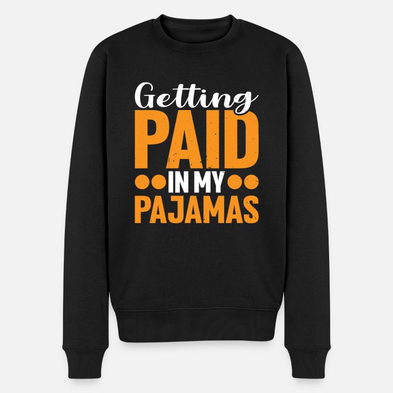 Être payé en pyjama - Pull Premium bio Homme - noir