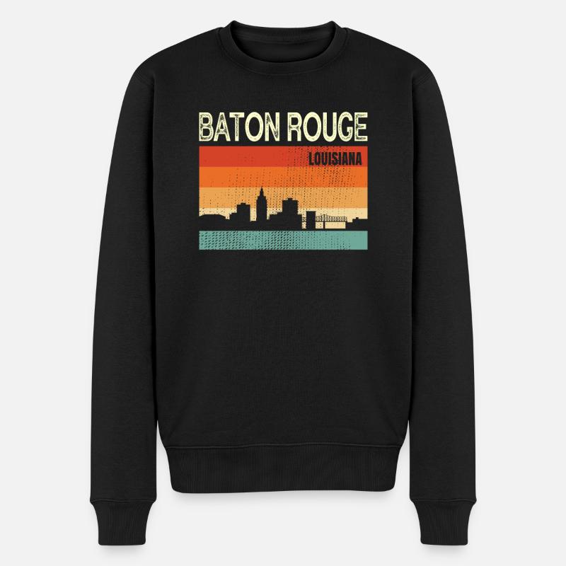 Baton Rouge Louisiane - Pull Premium bio Homme - noir