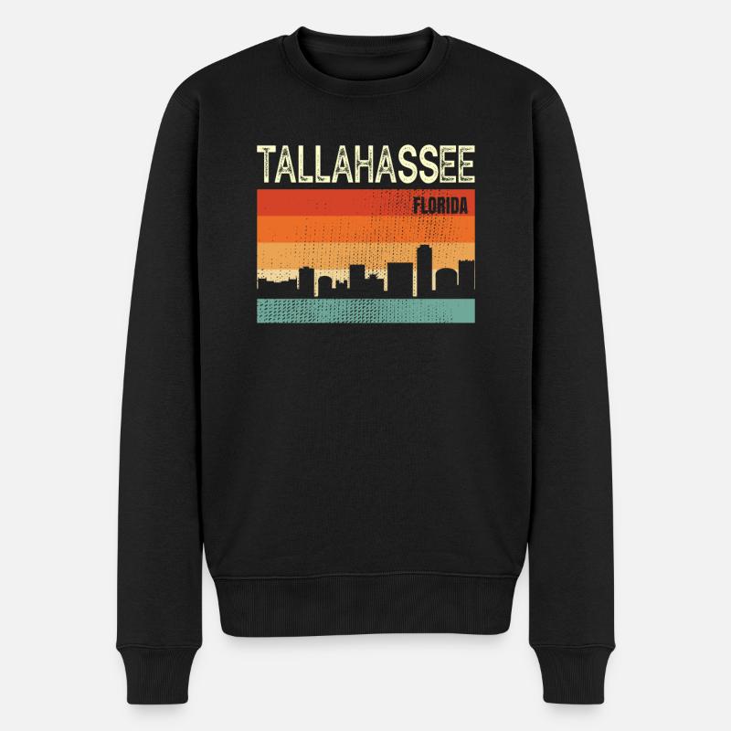 Tallahassee Florida - Männer Premium Bio Pullover - Schwarz