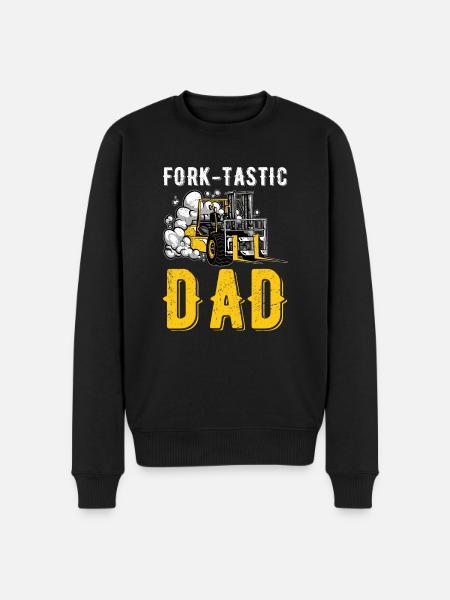Staplerfahrer Gabelstapler Fork-Tastic - Männer Premium Bio Pullover - Schwarz