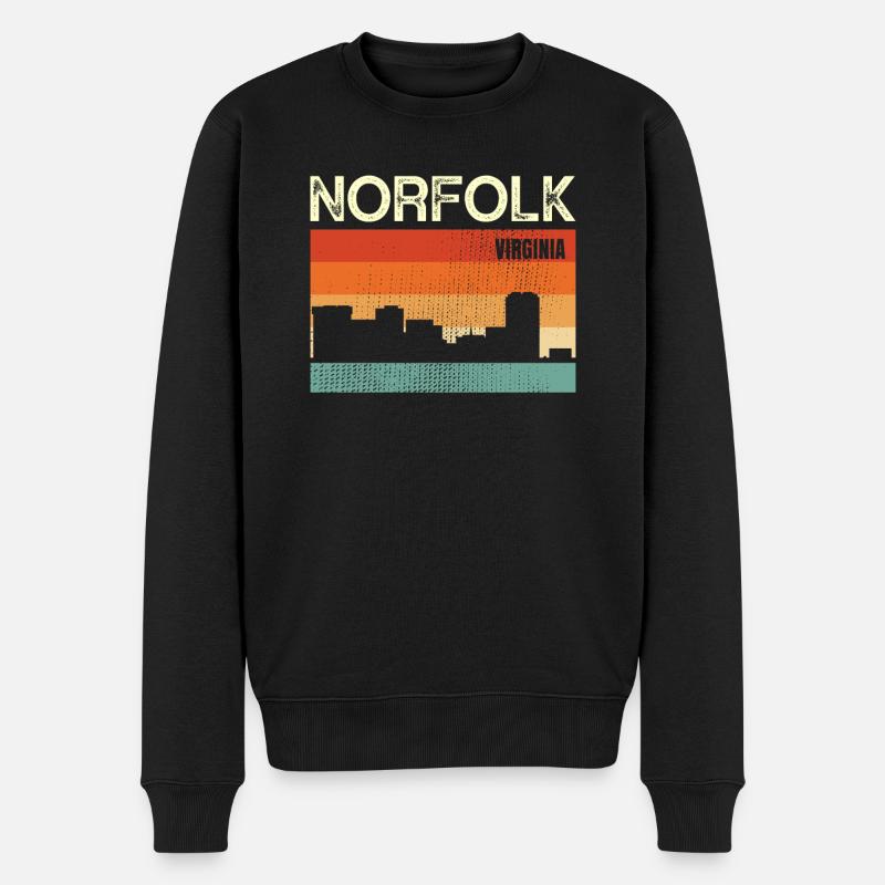 Virginie de Norfolk - Pull Premium bio Homme - noir
