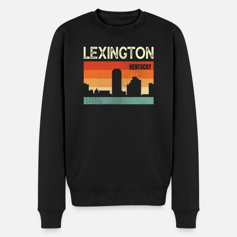 Lexington, Kentucky - Männer Premium Bio Pullover - Schwarz