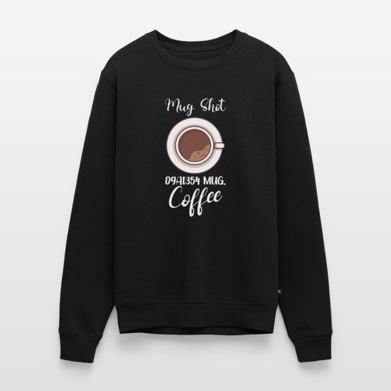 Coffee Lover Caffeine Molecule Java Latte Espresso Men's Premium Organic Jumper