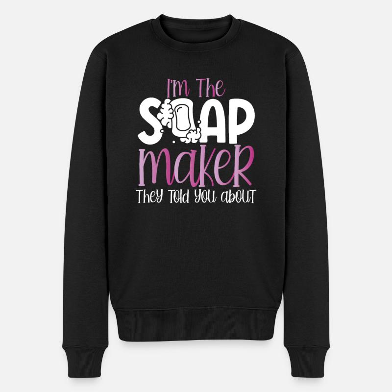 Je suis le savonnier - Pull Premium bio Homme - noir