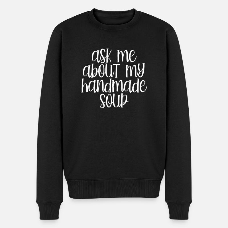 Demandez-moi ma soupe - Pull Premium bio Homme - noir