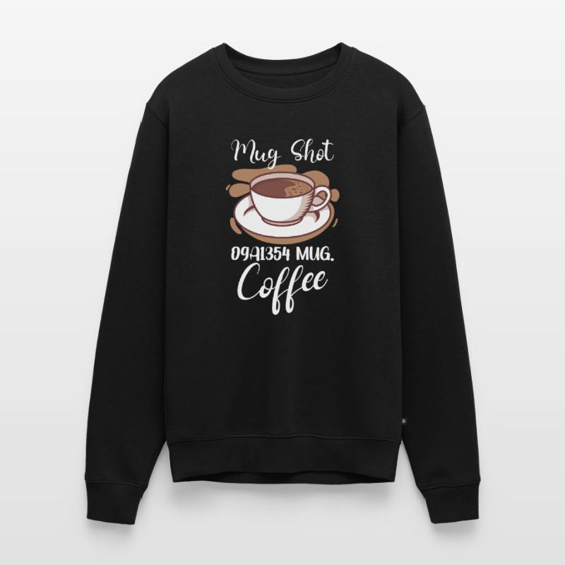 Coffee Lover Caffeine Molecule Java Latte Espresso Men's Premium Organic Jumper