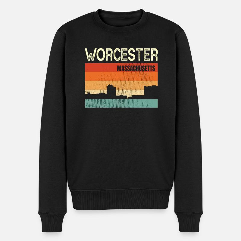 Worcester (Massachusetts) - Pull Premium bio Homme - noir