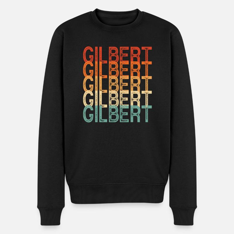 Gilbert Arizona - Männer Premium Bio Pullover - Schwarz