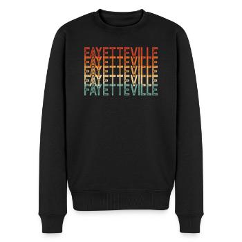 Fayetteville - Men's Premium Organic Jumper - black - Front - Nico (187cm)