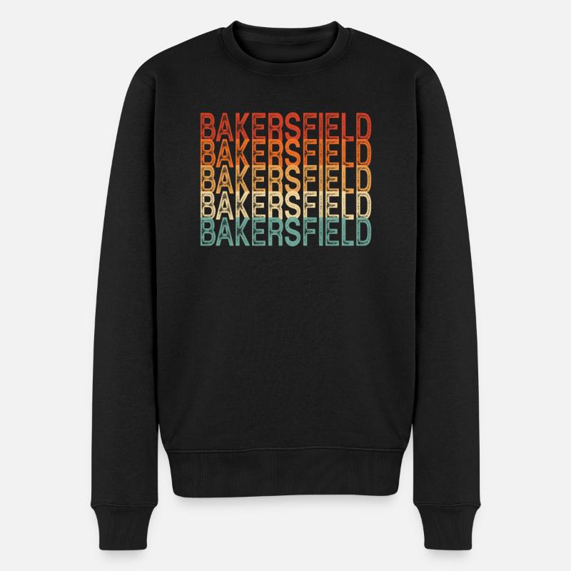 Bakersfield Kalifornien - Männer Premium Bio Pullover - Schwarz
