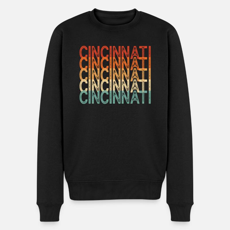Cincinnati, Ohio - Männer Premium Bio Pullover - Schwarz