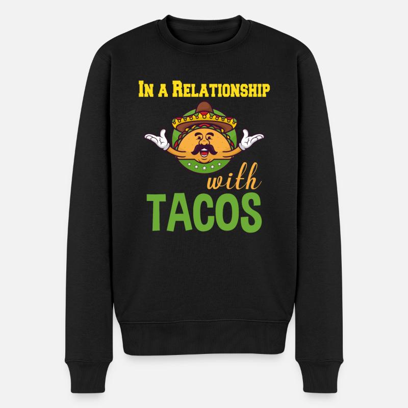 Relation avec Tacos - Pull Premium bio Homme - noir