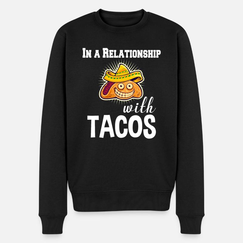 Dans une relation avec tacos - Pull Premium bio Homme - noir