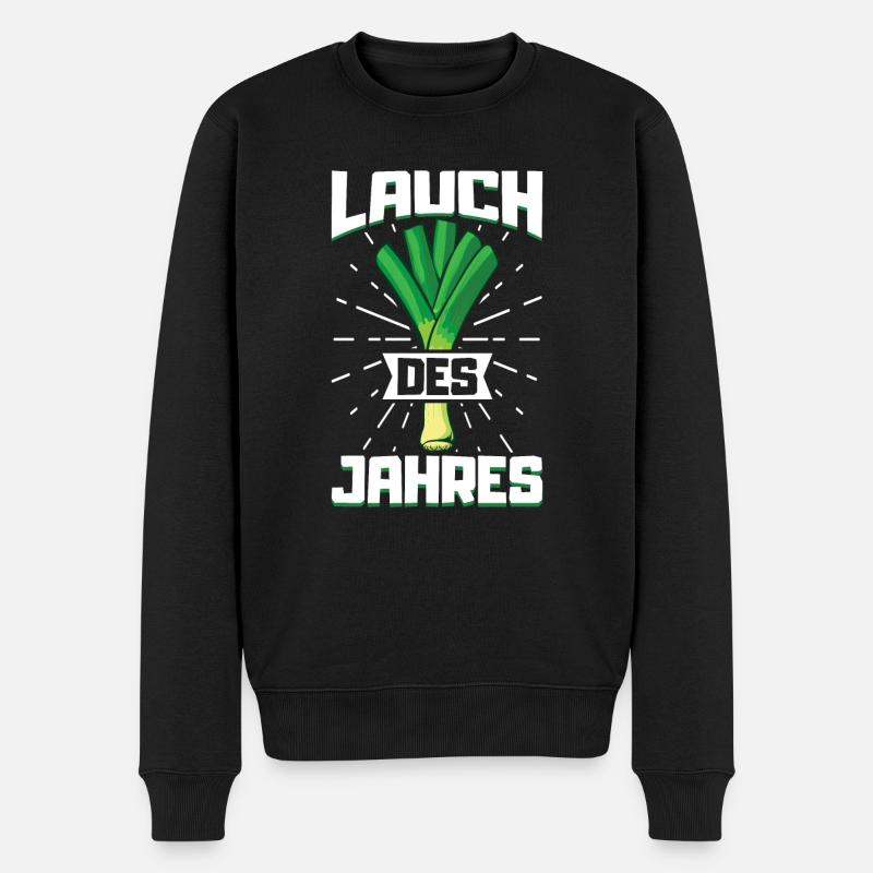 Lauch Kostüm Bodybuilding Satire Gym Jga - Männer Premium Bio Pullover - Schwarz