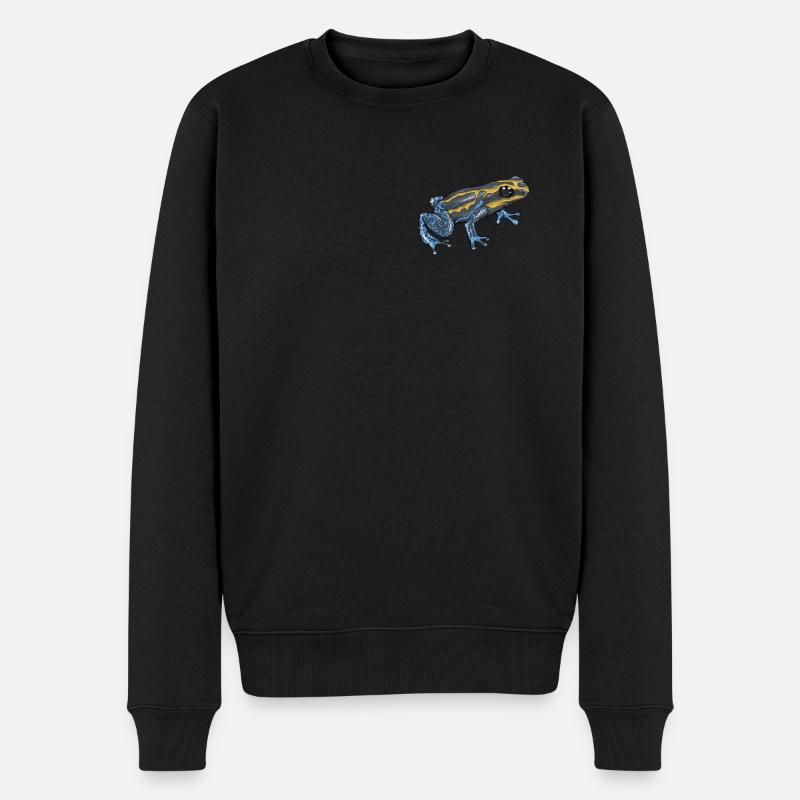 Poison Dart Frog I Toad Frog Motif pour amphibiens - Pull Premium bio Homme - noir