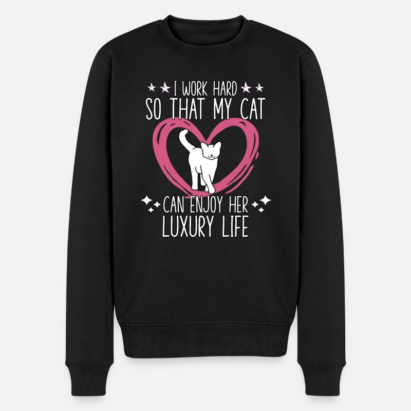 Chats Fan Chat Ami Chat Disant Chats - Pull Premium bio Homme - noir