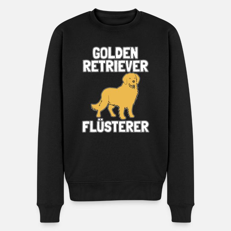 Golden Retriever Flüsterer Hund Retriever Hundebsi - Männer Premium Bio Pullover - Schwarz