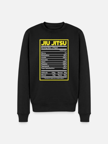 Jiu Jitsu Jiu Jitsu Jiu Jitsu - Økologisk premium-sweatshirt til mænd - sort