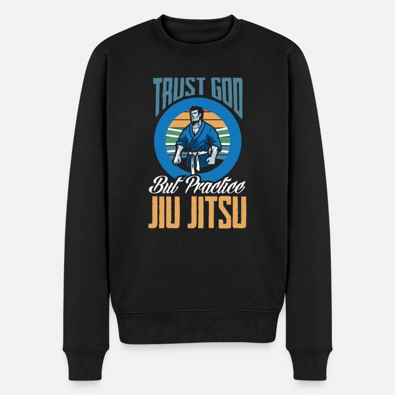 Jiu Jitsu Jiu Jitsu Jiu Jitsu - Männer Premium Bio Pullover - Schwarz