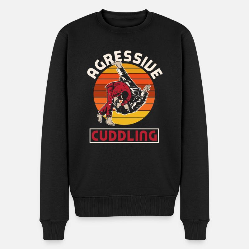 Jiu Jitsu Jiu Jitsu Jiu Jitsu - Männer Premium Bio Pullover - Schwarz